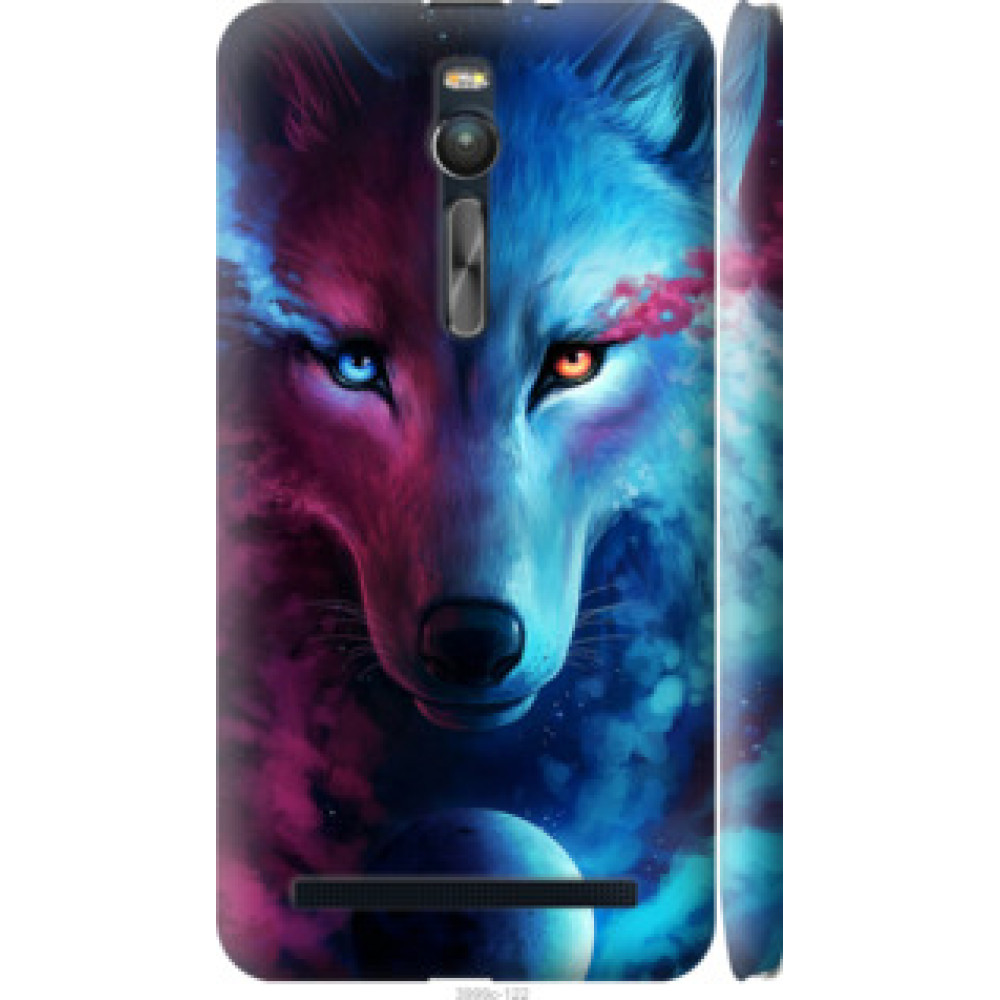 Чехол на Asus Zenfone 2 ZE551ML Арт-волк (3999c-122)