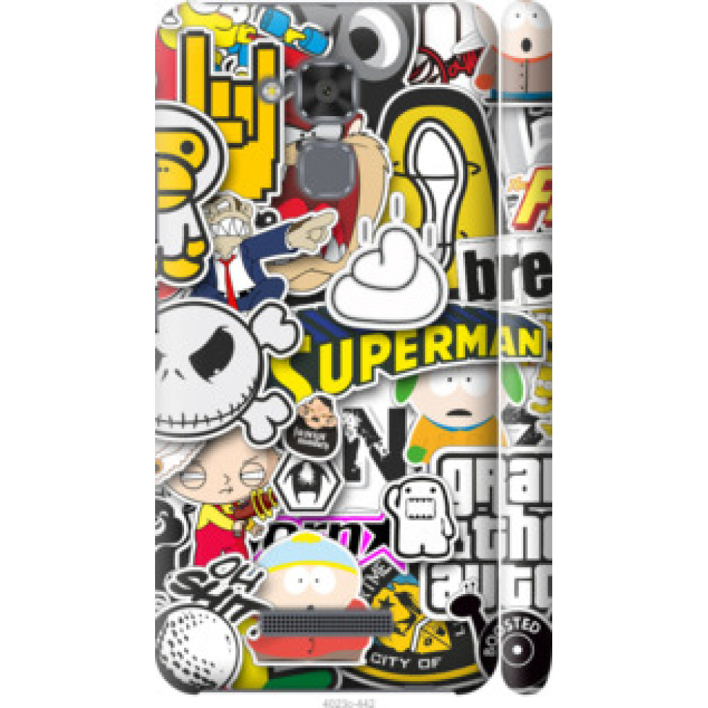 Чехол на Asus Zenfone 3 Max ZC520TL Popular logos (4023c-442)