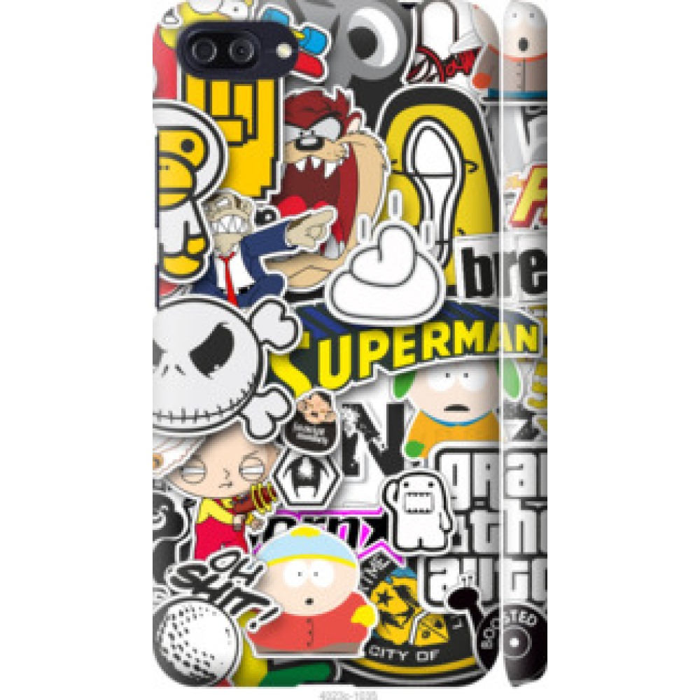 Чехол на Asus ZenFone 4 Max ZC554KL Popular logos (4023c-1035)