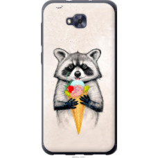 Чехол на Asus ZENFONE 4 SELFIE / ZD553KL Енотик с мороженым (4602u-1241)