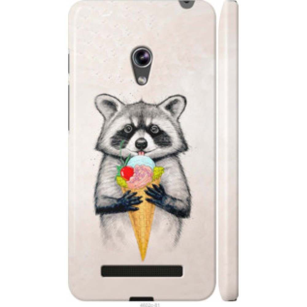Чохол на Asus Zenfone 5 Енотик с мороженым (4602c-81)