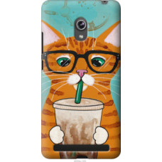 Чехол на Asus ZenFone 6 A600CG Зеленоглазый кот в очках (4054u-143)