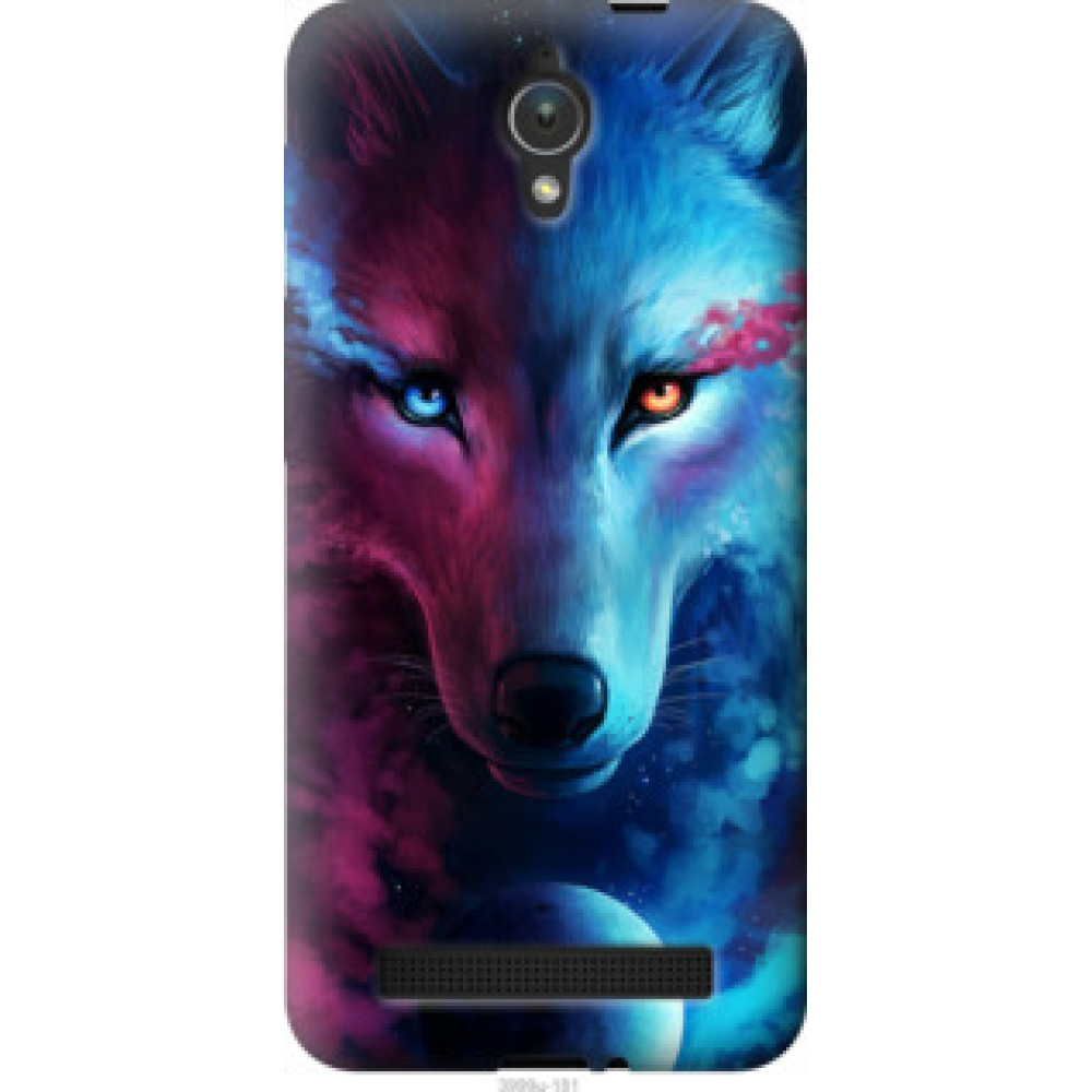 Чехол на Asus ZenFone C ZC451CG Арт-волк (3999u-181)
