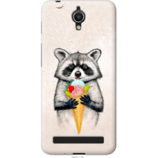 Чехол на Asus ZenFone Go ZC451TG Енотик с мороженым (4602u-276)