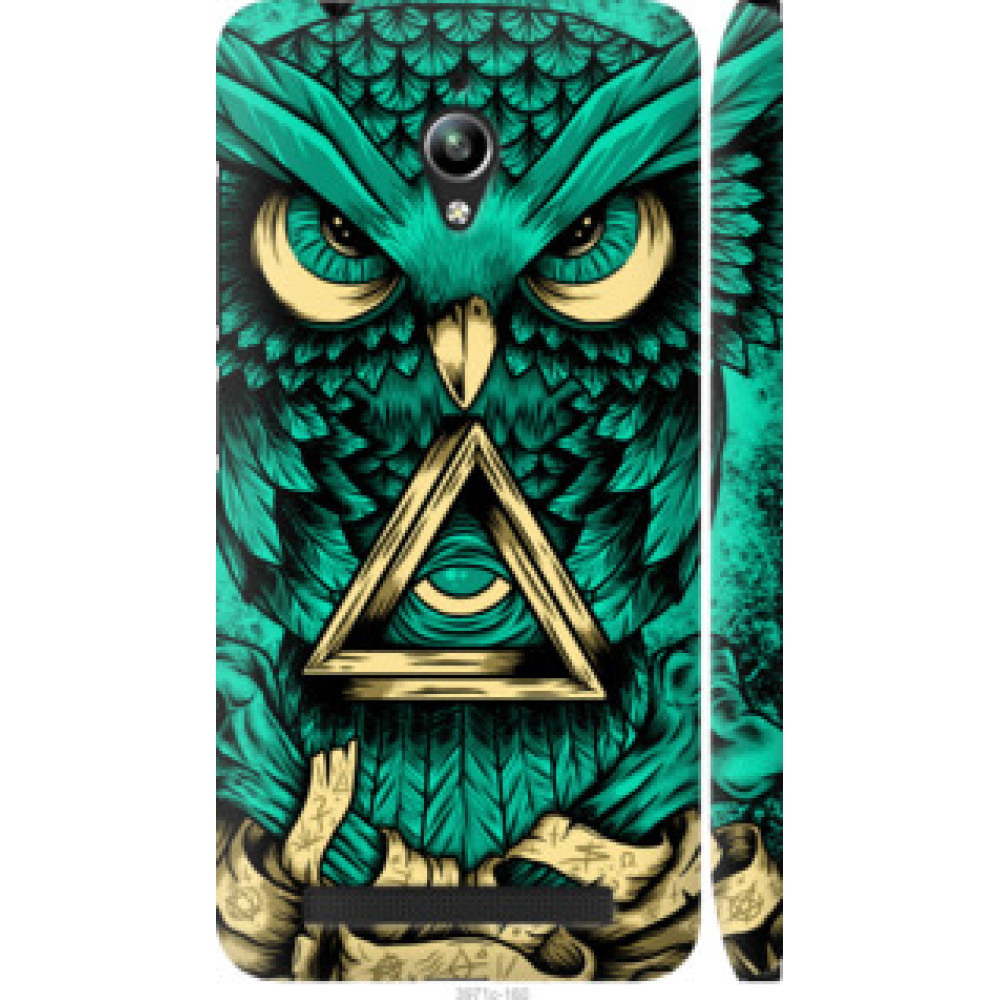 Чехол на Asus Zenfone Go ZC500TG Сова Арт-тату (3971c-160)