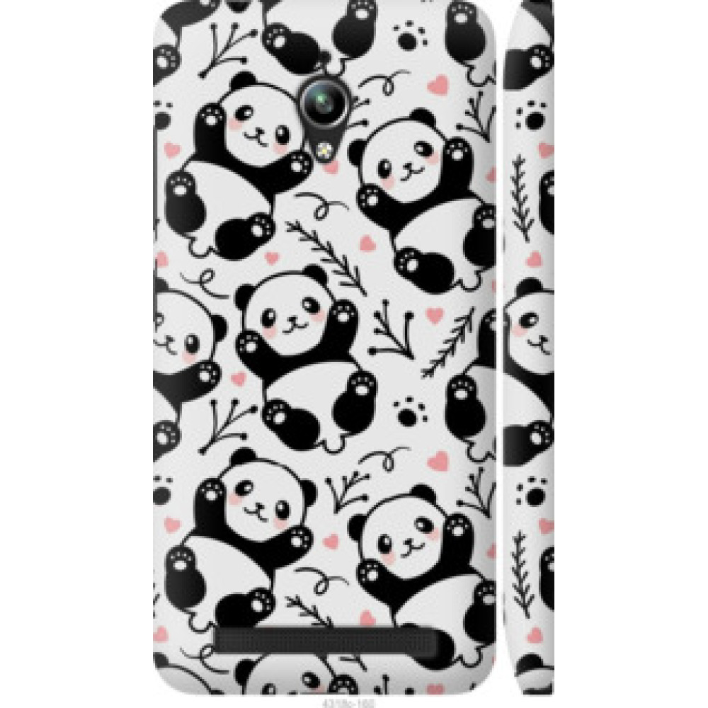 Чохол на Asus Zenfone Go ZC500TG Панды (4318c-160)