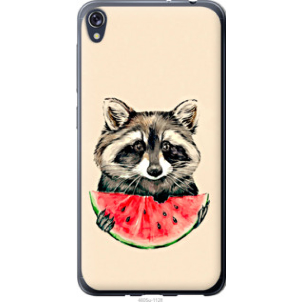 Чохол на Asus ZENFONE Live ZB501KL Енотик с арбузом (4605u-1128)