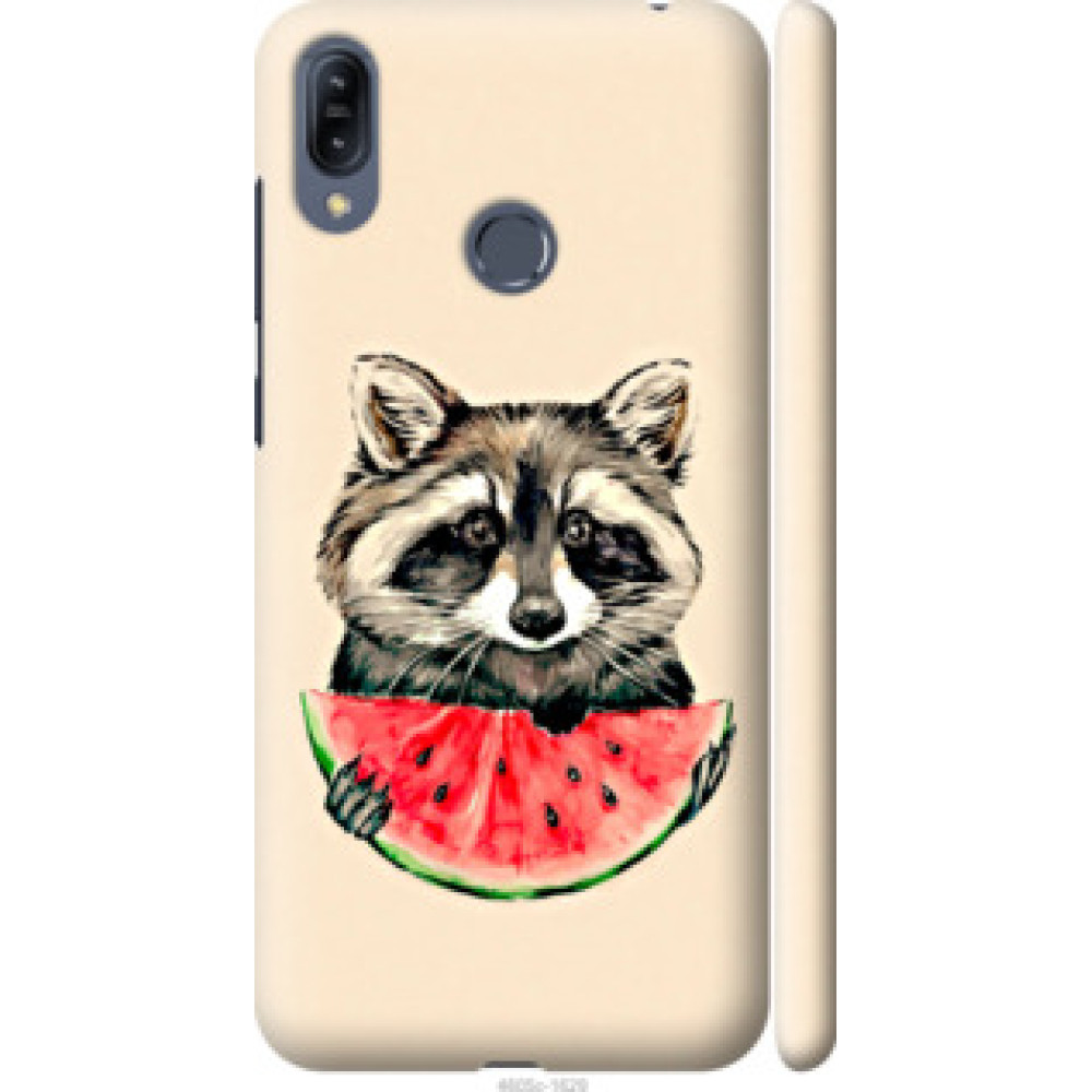 Чехол на Asus Zenfone Max M2 ZB633KL Енотик с арбузом (4605c-1629)
