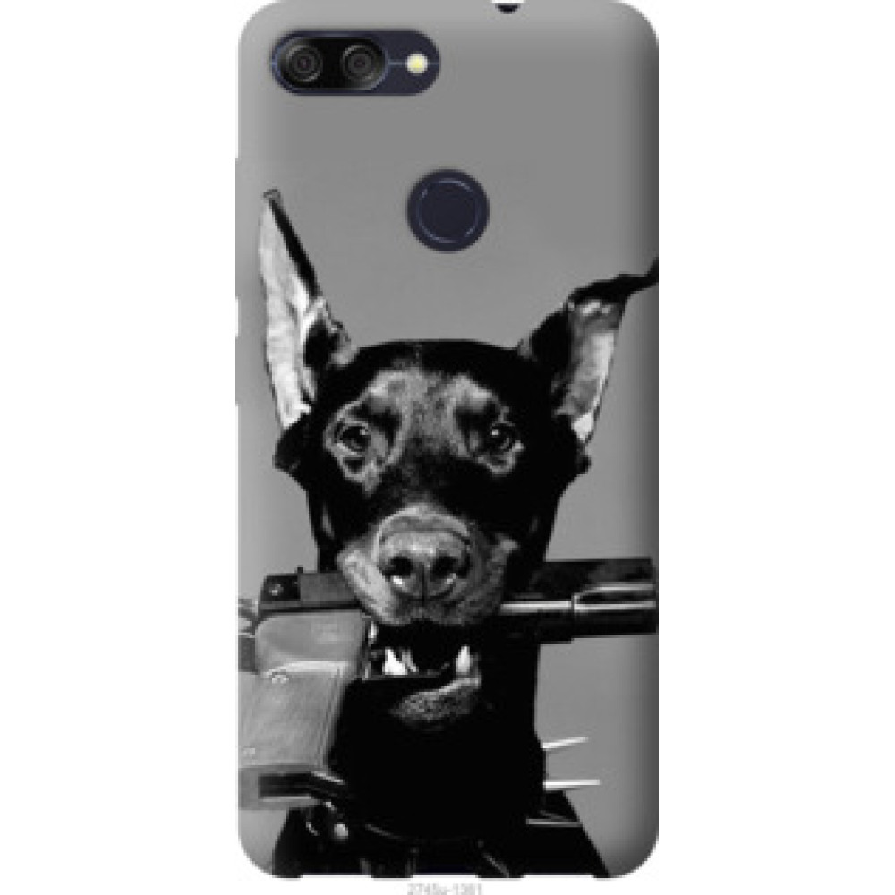 Чехол на Asus ZenFone Max Plus M1 ZB570TL Доберман (2745u-1361)