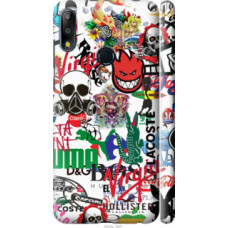 Чехол на Asus Zenfone Max Pro M2 ZB631KL Many different logos (4022c-1641)