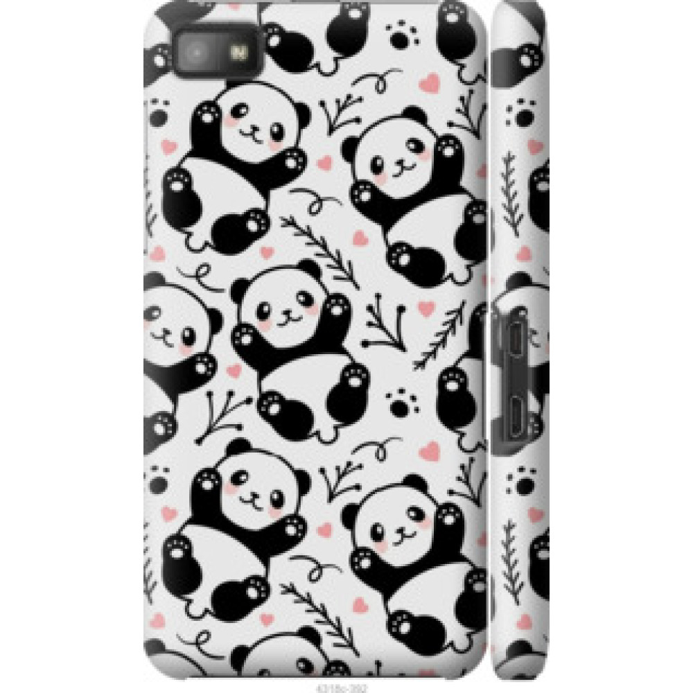 Чехол на Blackberry Z10 Панды (4318c-392)