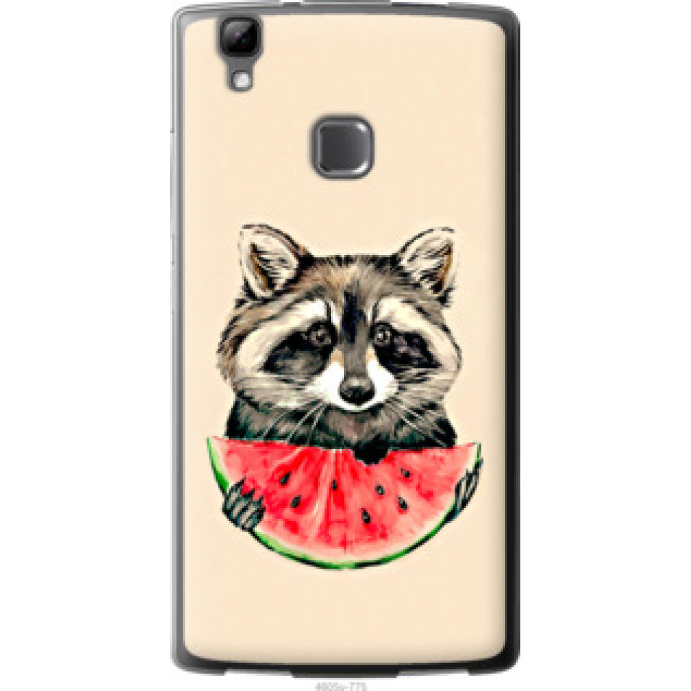 Чохол на Doogee X5 max Енотик с арбузом (4605u-775)