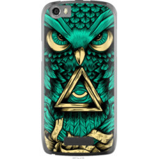 Чехол на Fly IQ4405 Сова Арт-тату (3971u-218)