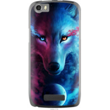 Чехол на Fly IQ4405 Арт-волк (3999u-218)