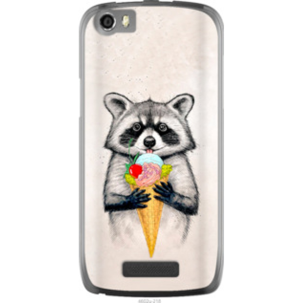 Чохол на Fly IQ4405 Енотик с мороженым (4602u-218)