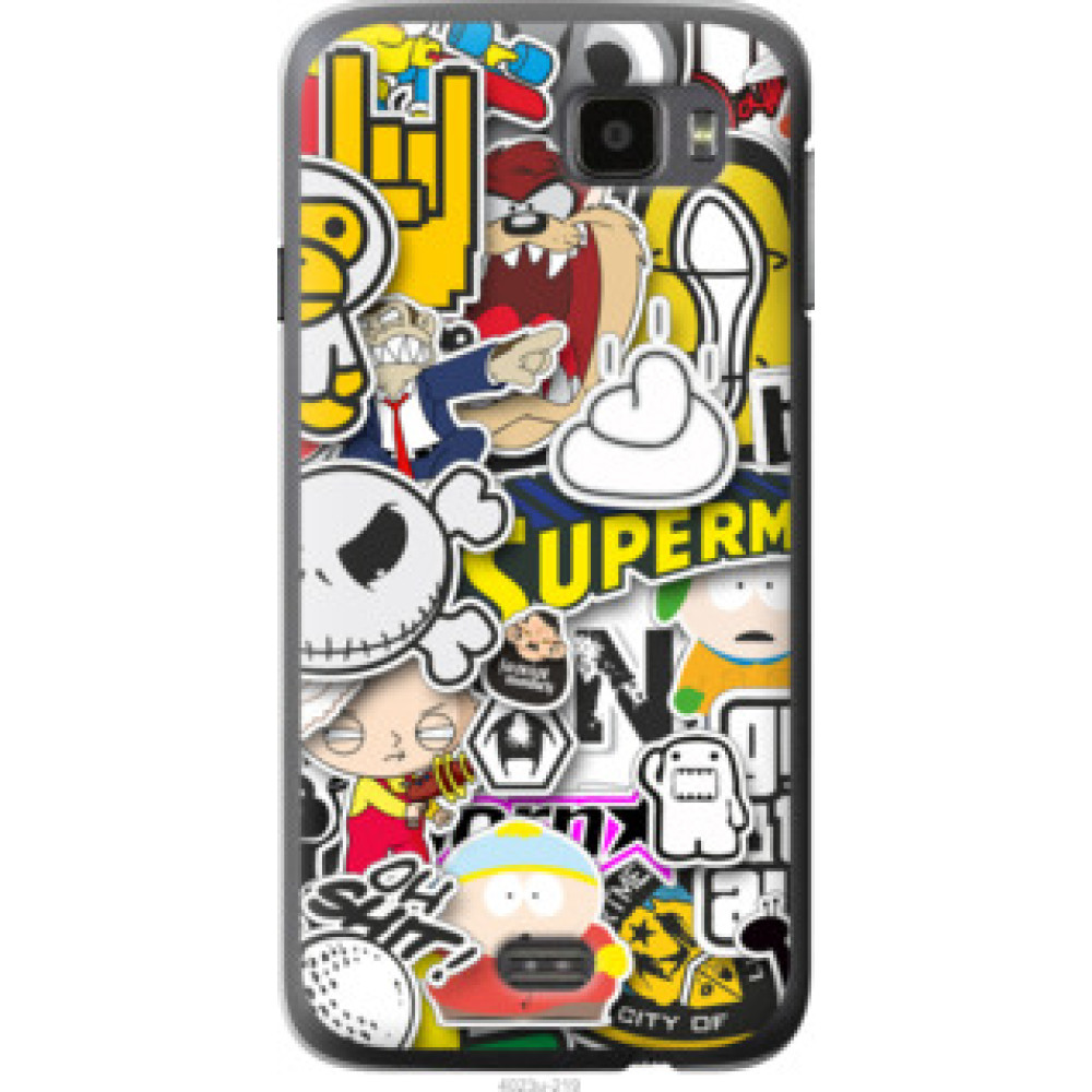 Чехол на Fly IQ4411 Popular logos (4023u-219)