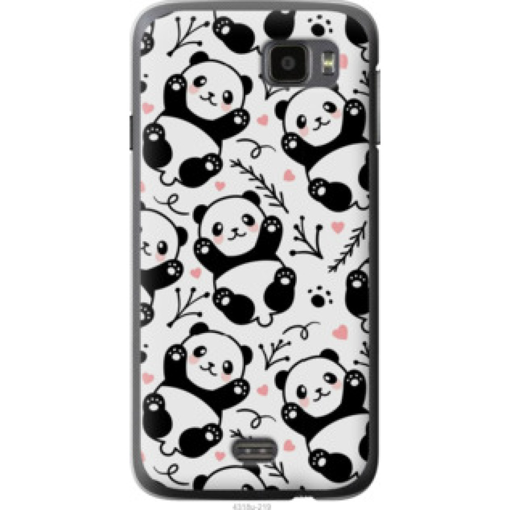 Чехол на Fly IQ4411 Панды (4318u-219)