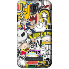 Чехол на Fly IQ4415 Popular logos (4023u-220)