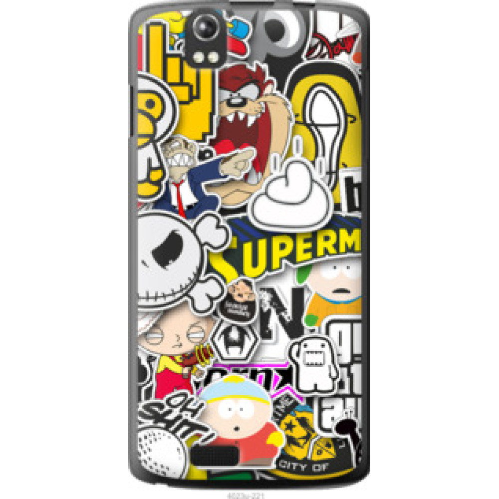 Чохол на Fly IQ4503 Popular logos (4023u-221)