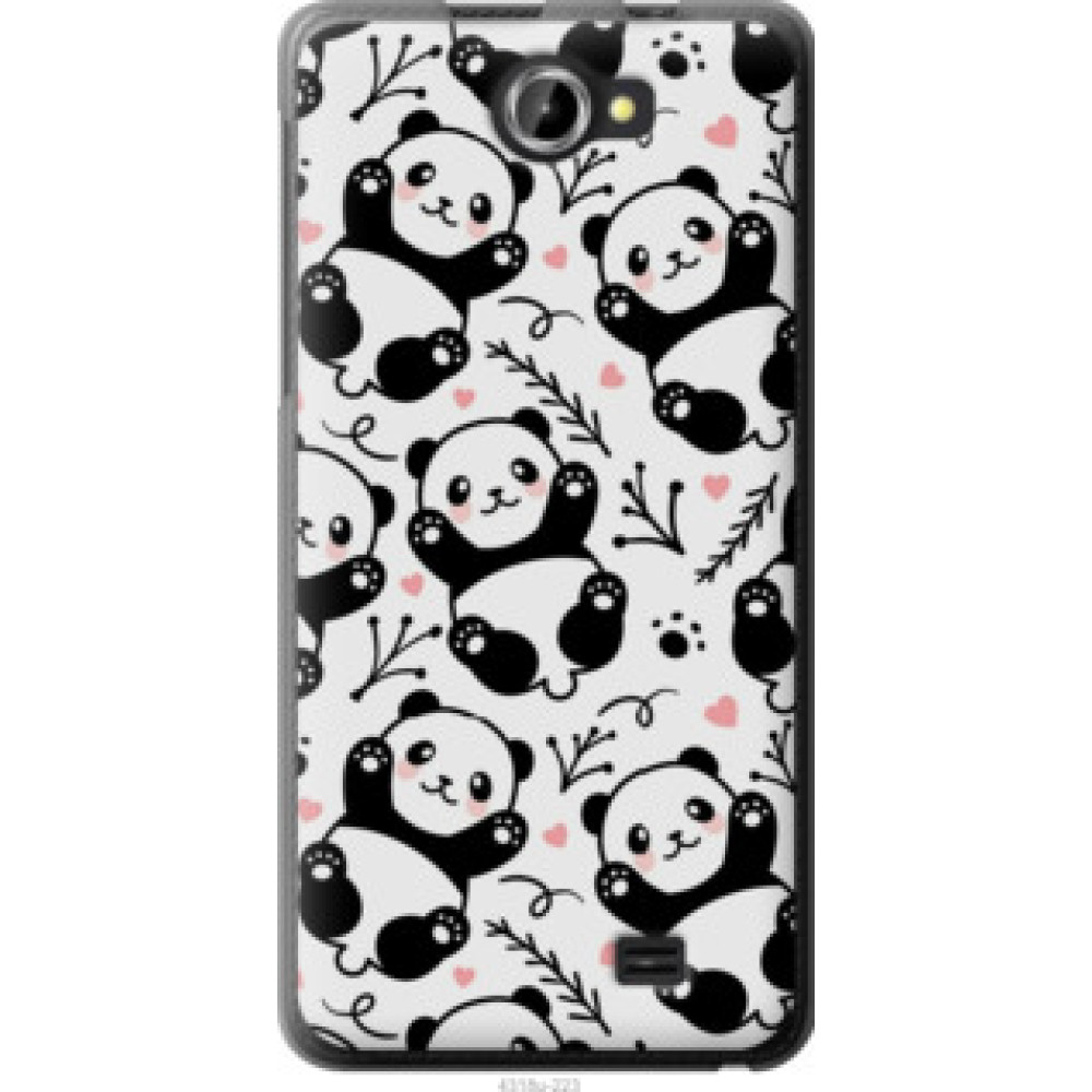 Чехол на Fly IQ456 Панды (4318u-223)