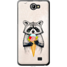 Чехол на Fly IQ456 Енотик с мороженым (4602u-223)