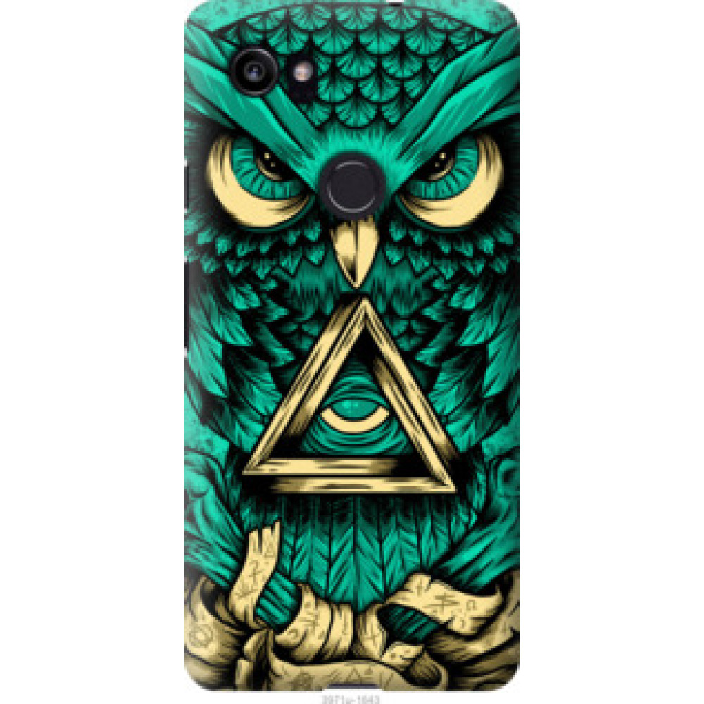 Чехол на Google PixeL 2 XL Сова Арт-тату (3971u-1643)