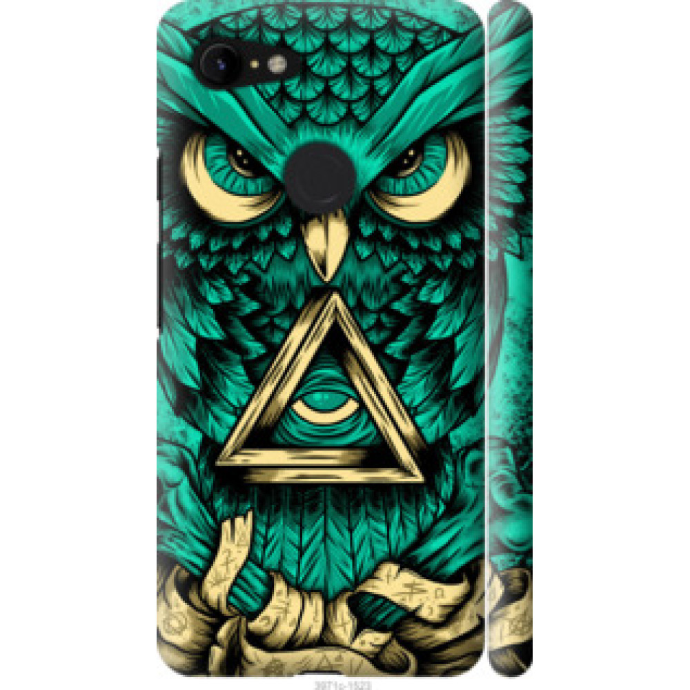 Чехол на Google Pixel 3 XL Сова Арт-тату (3971c-1523)