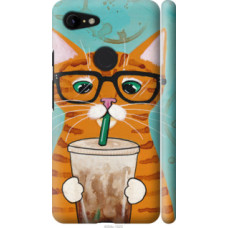 Чехол на Google Pixel 3 XL Зеленоглазый кот в очках (4054c-1523)