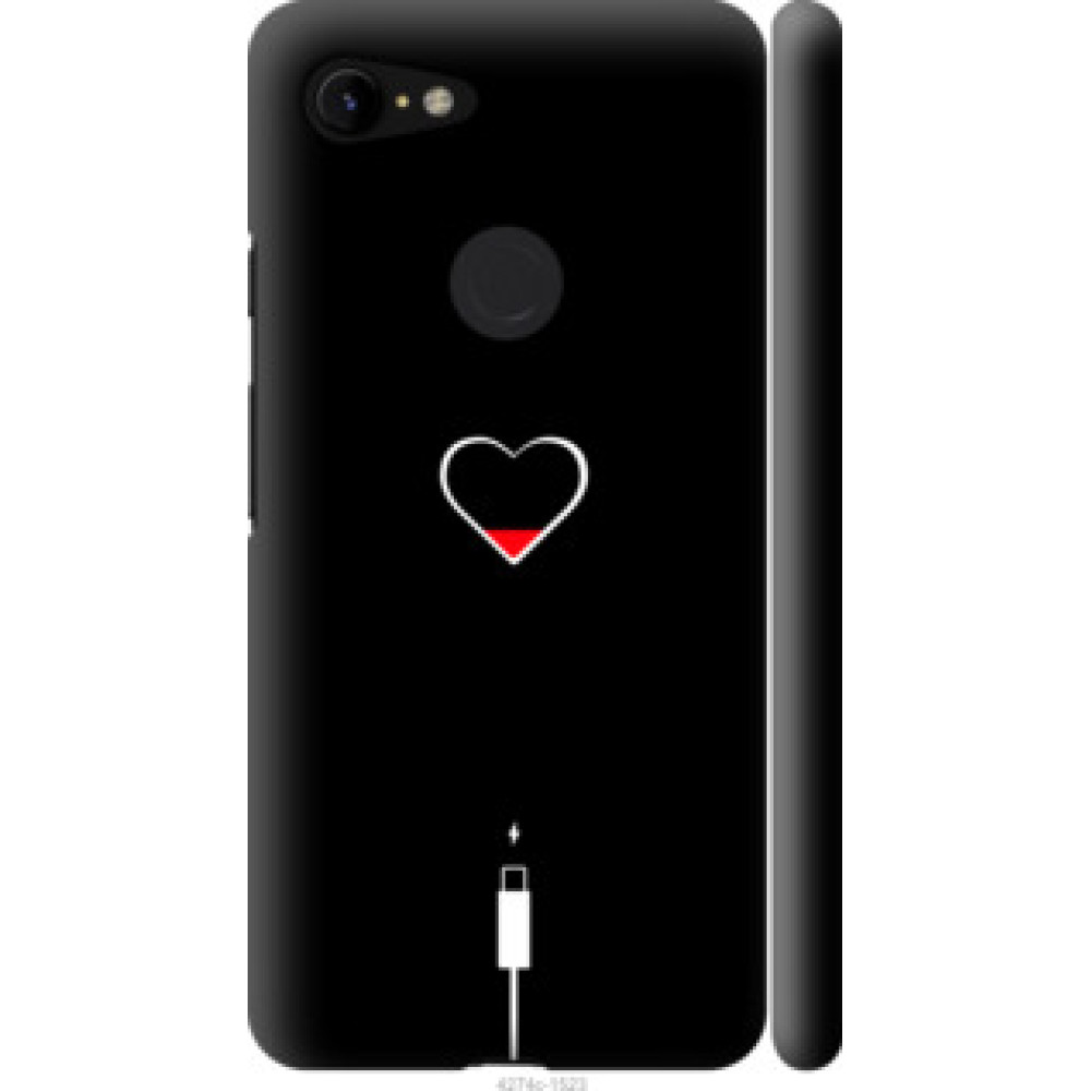 Чехол на Google Pixel 3 XL Подзарядка сердца (4274c-1523)