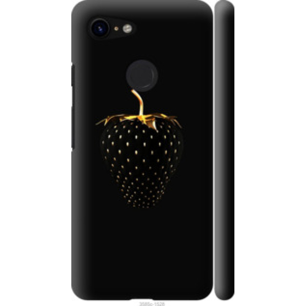 Чехол на Google Pixel 3 Черная клубника (3585c-1528)