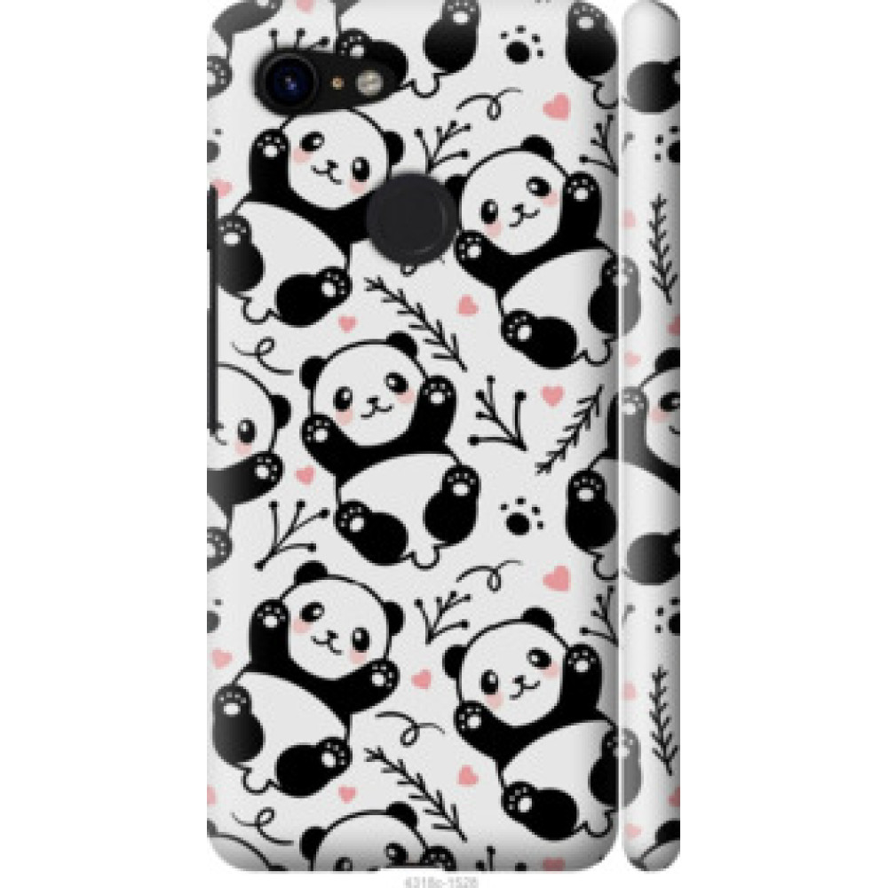 Чехол на Google Pixel 3 Панды (4318c-1528)