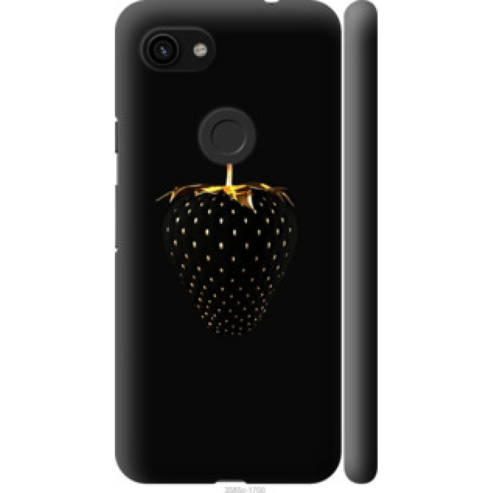 Чехол на Google Pixel 3a Черная клубника (3585c-1700)