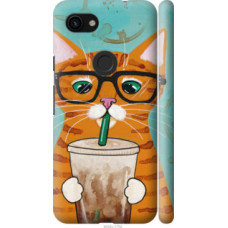Чехол на Google Pixel 3a Зеленоглазый кот в очках (4054c-1700)