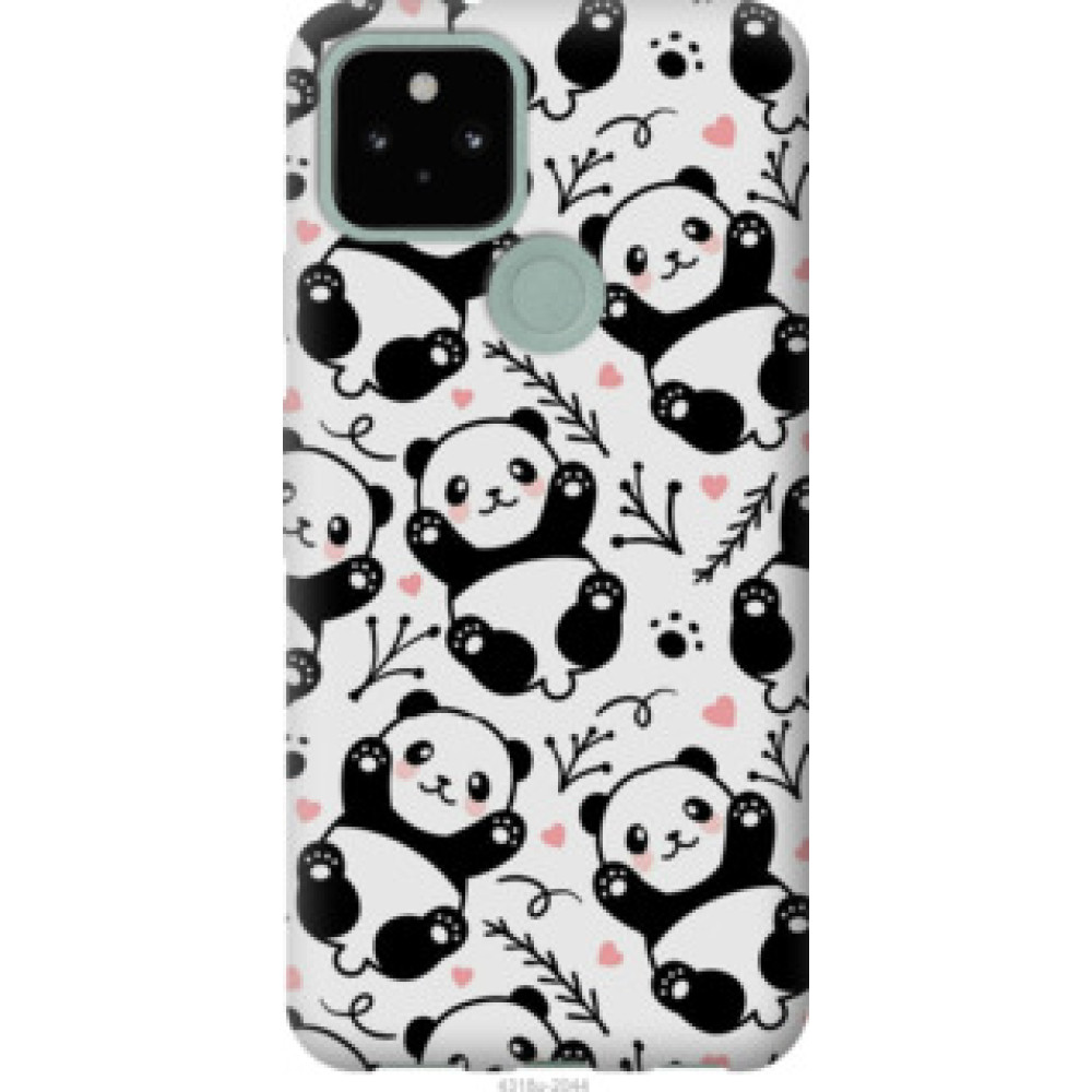 Чехол на Google Pixel 5 Панды (4318u-2044)