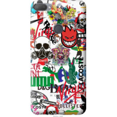 Чехол на HTC Desire 12 Plus Many different logos (4022u-1485)