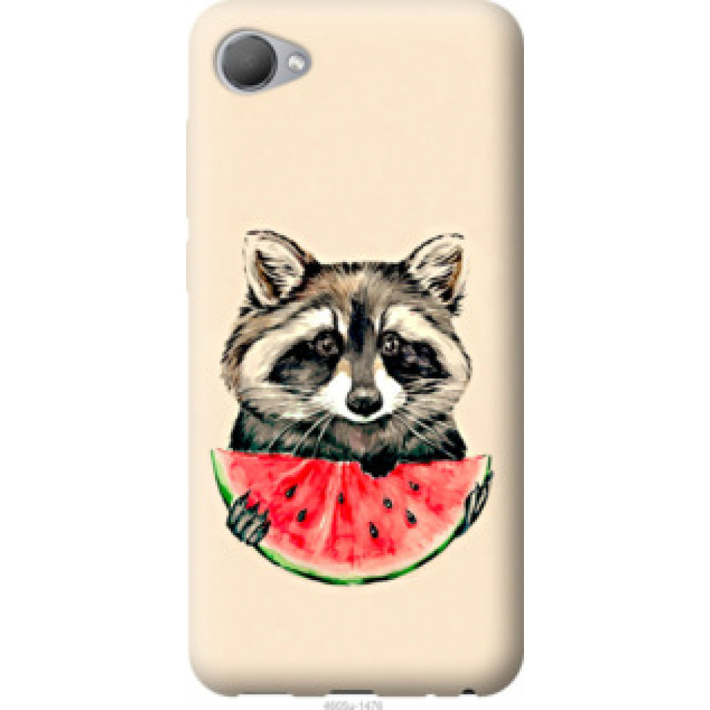 Чехол на HTC Desire 12 Енотик с арбузом (4605u-1476)