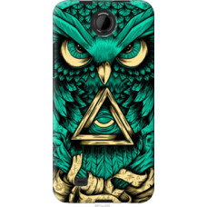 Чехол на HTC Desire 300 Сова Арт-тату (3971u-224)