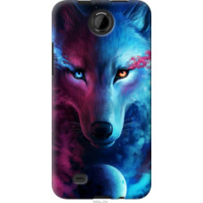 Чехол на HTC Desire 300 Арт-волк (3999u-224)
