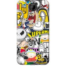 Чехол на HTC Desire 300 Popular logos (4023u-224)