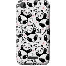 Чехол на HTC Desire 320 Панды (4318u-497)