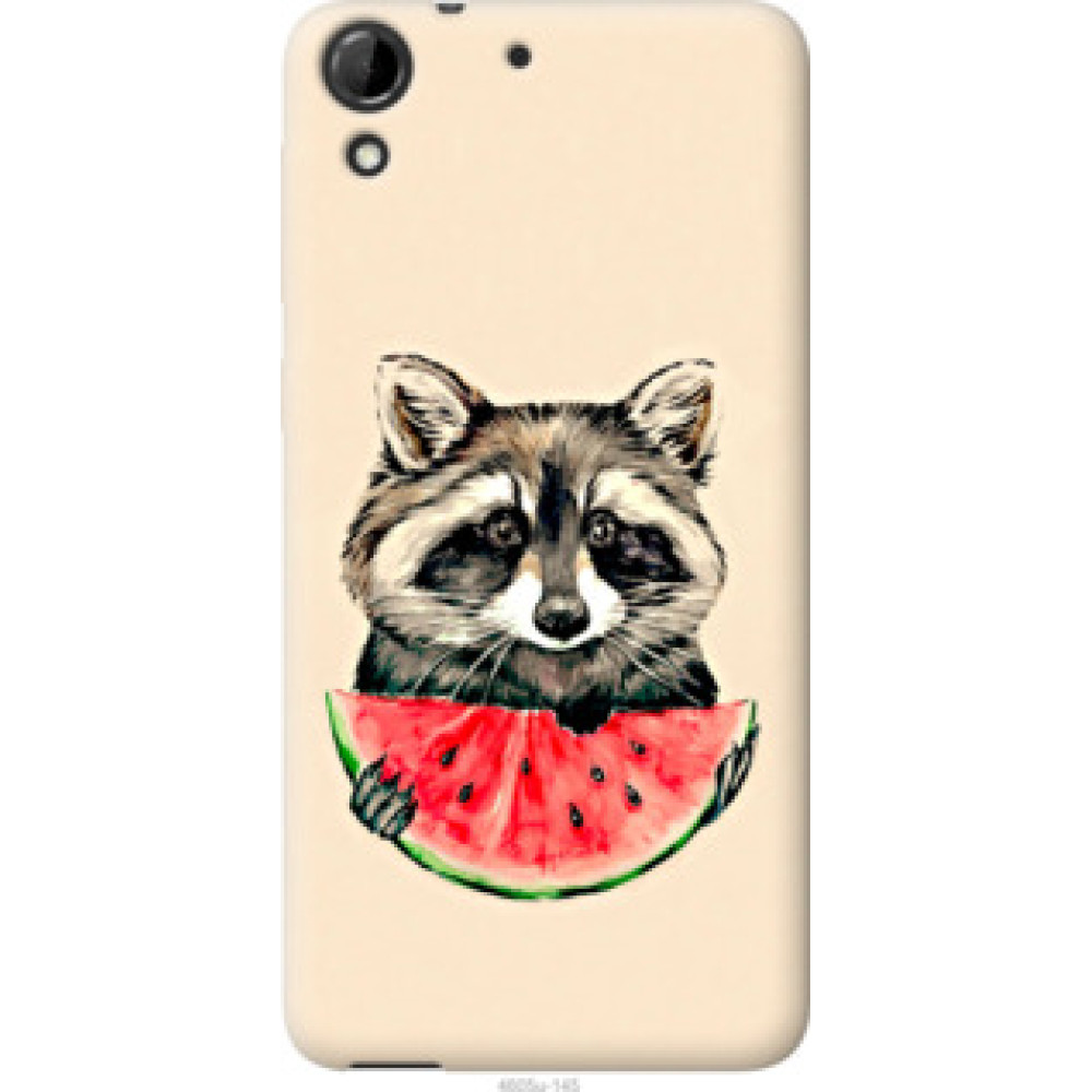Чехол на HTC Desire 728G Енотик с арбузом (4605u-145)