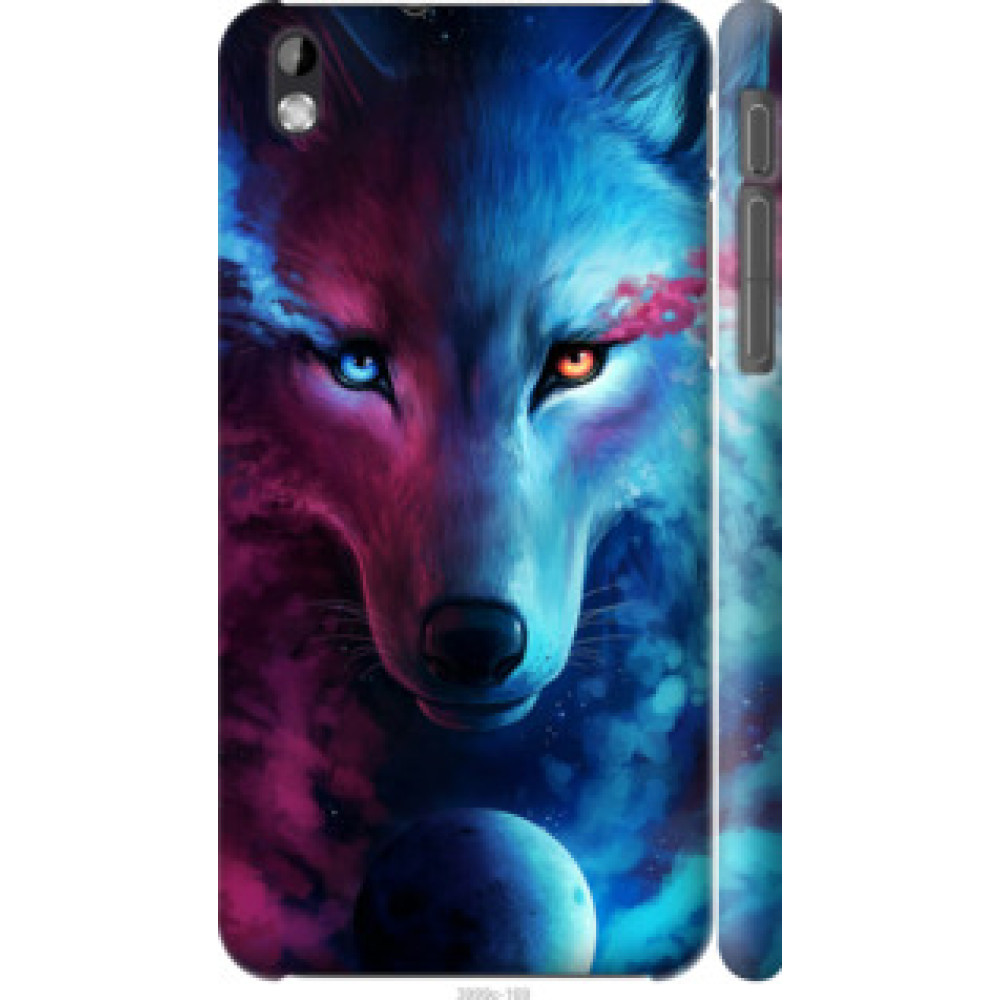 Чехол на HTC Desire 816 Арт-волк (3999c-169)