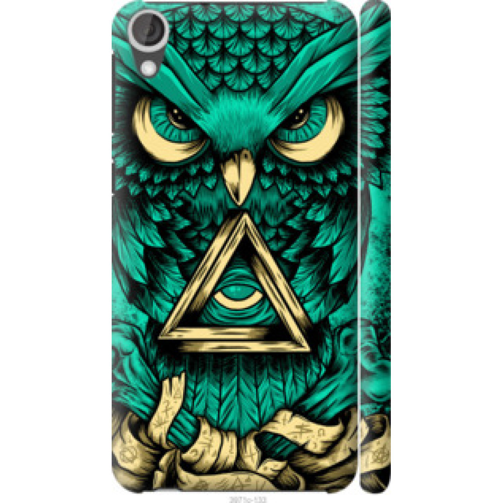 Чехол на HTC Desire 820 Сова Арт-тату (3971c-133)