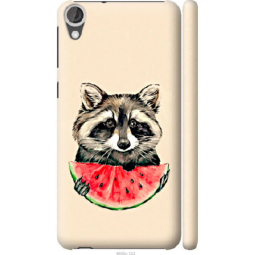 Чехол на HTC Desire 820 Енотик с арбузом (4605c-133)