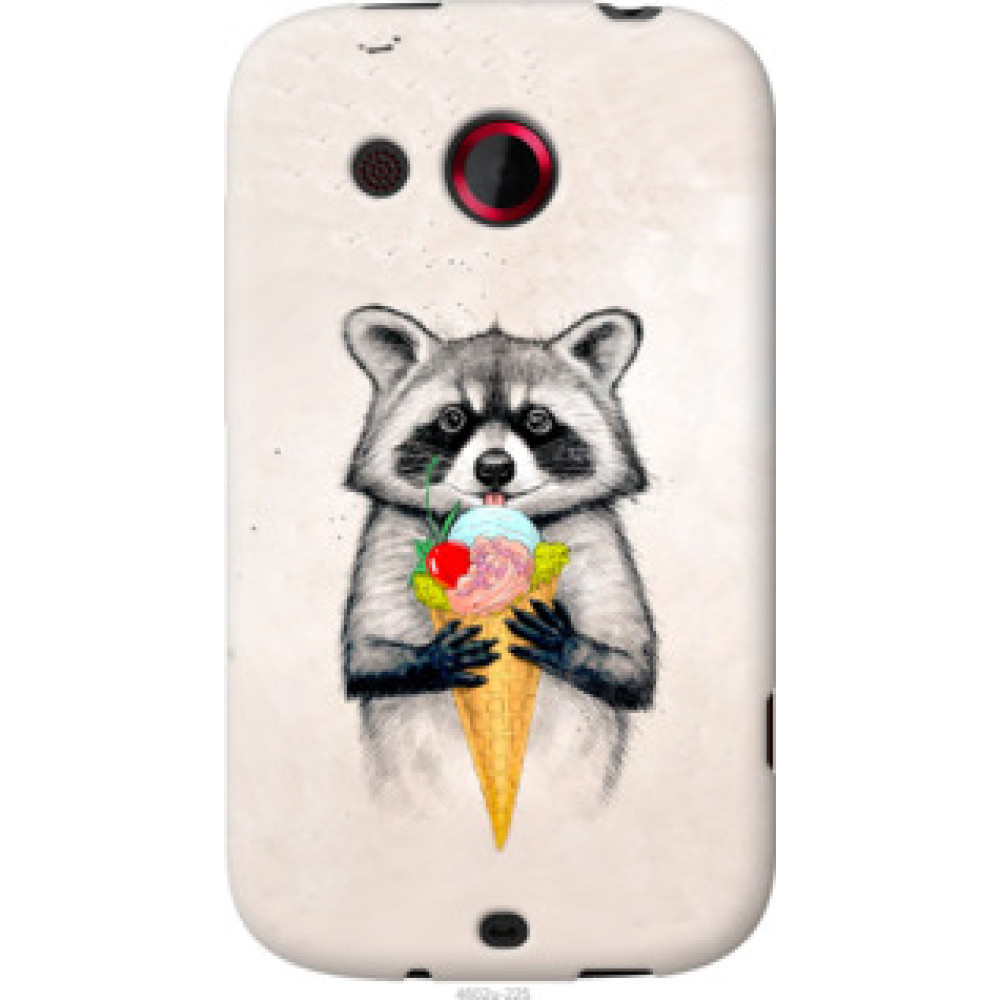 Чехол на HTC Desire C A320e Енотик с мороженым (4602u-225)