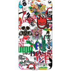 Чехол на HTC Desire Eye Many different logos (4022u-470)