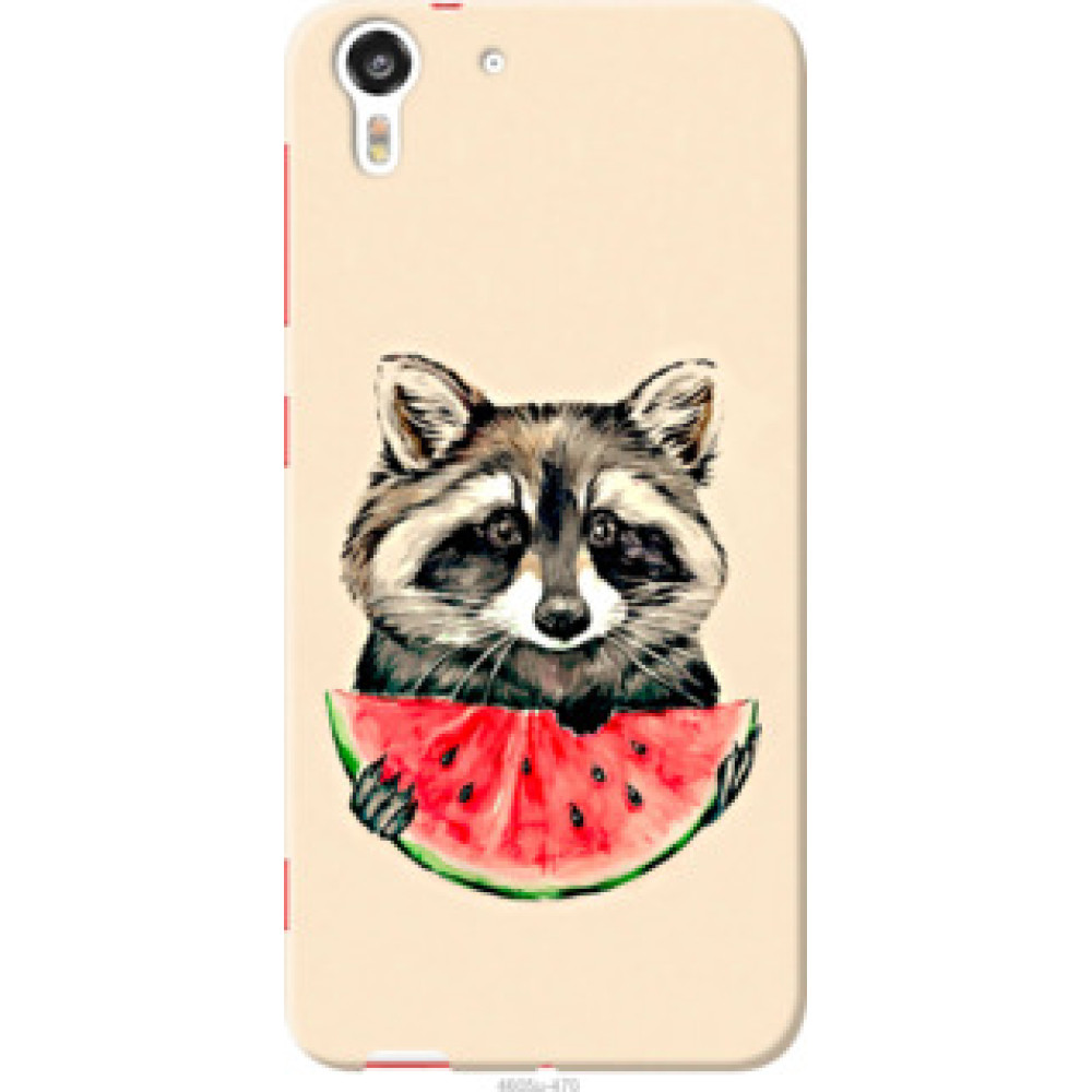 Чехол на HTC Desire Eye Енотик с арбузом (4605u-470)