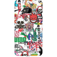 Чехол на HTC Desire 616 dual sim Many different logos (4022u-670)