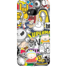 Чехол на HTC Desire 616 dual sim Popular logos (4023u-670)