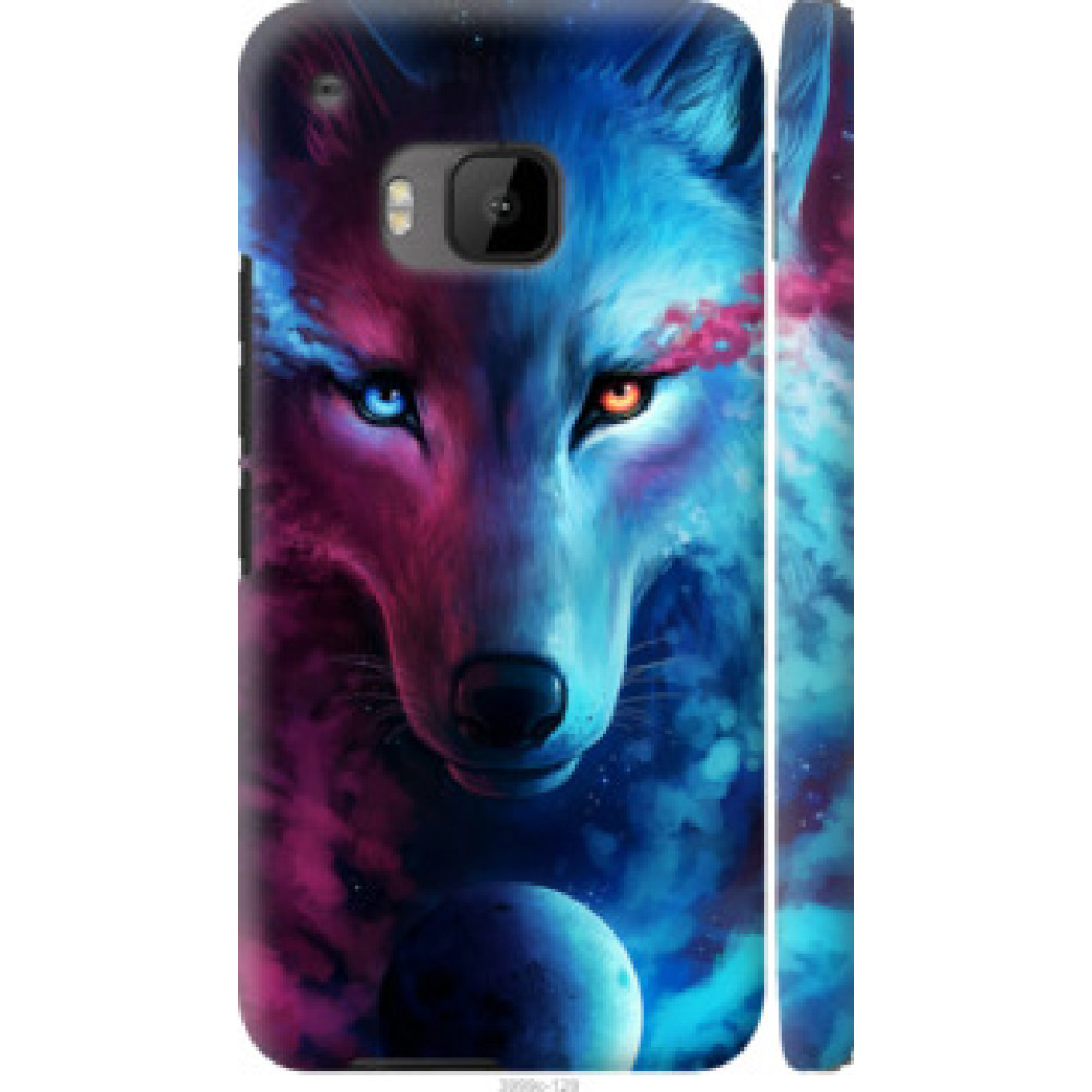 Чехол на HTC One M9 Арт-волк (3999c-129)